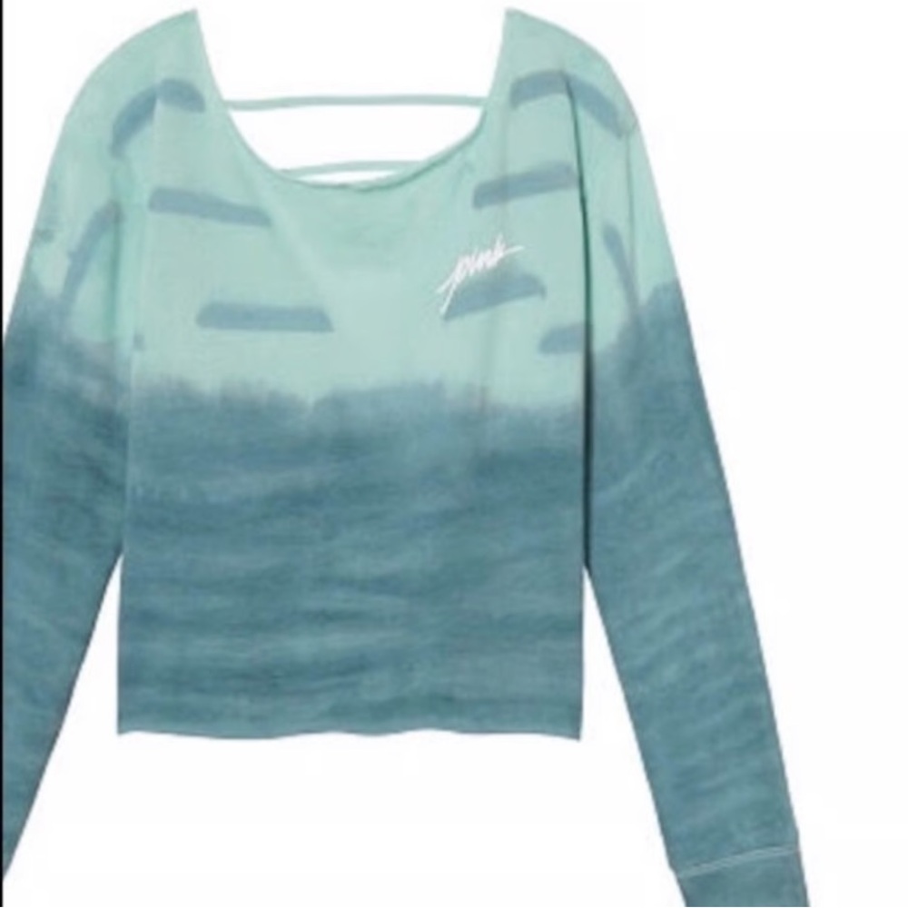 PINK Ombre Strappy Back Pullover - Picture 1 of 8